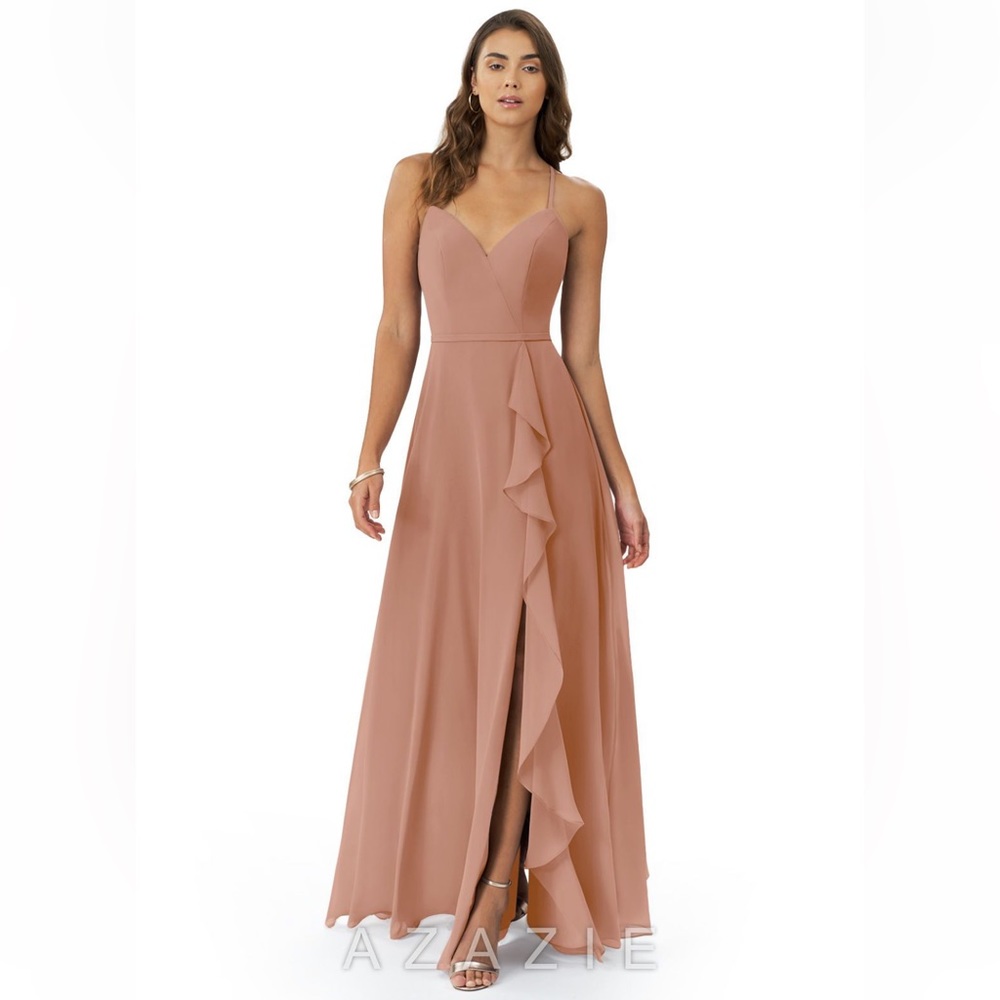 Azazie Elegant Mauve Dress